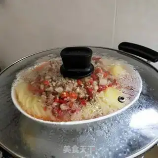 Make Pyramid meat, steamed potatoes step 9