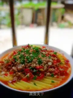 Make Pyramid meat, steamed potatoes step 10