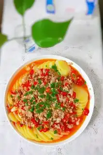 Make Pyramid meat, steamed potatoes step 11