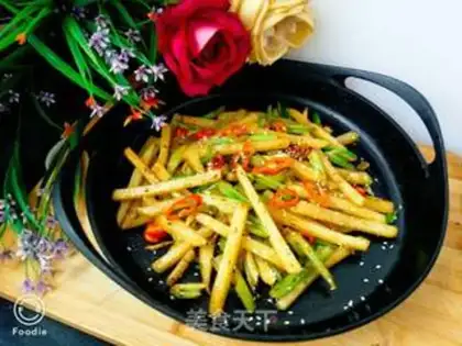 Make Spicy potato fries step 13