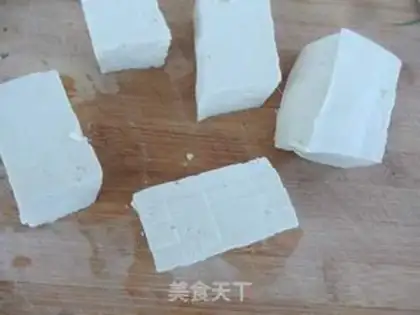 Make Shrimp tofu step 1