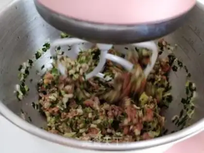 Make Pork veggie buns step 5