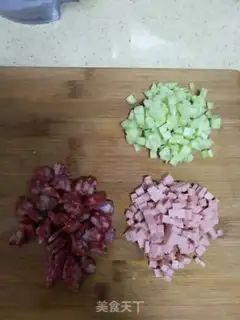 Make Weenie fried rice step 1