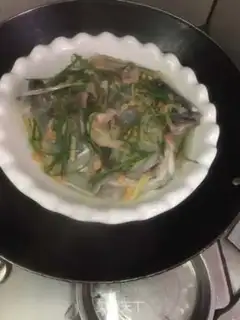 Make Soybeans, steamed black grass head step 3