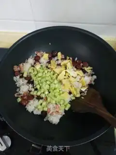 Make Weenie fried rice step 7