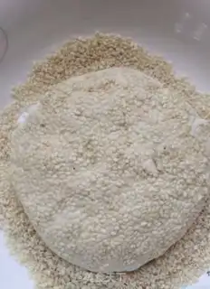 Make Souffle sesame pancakes step 10