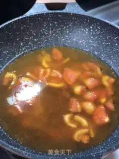 Make Tomato eggs, three-coloured fish step 6