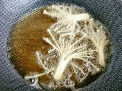 Make Fried golden mushrooms step 3