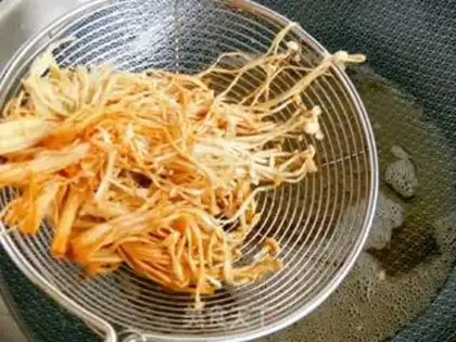 Make Fried golden mushrooms step 4