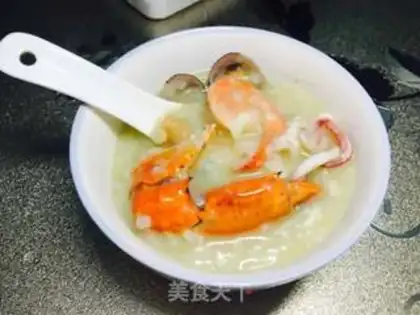 Make Seafood congee step 6