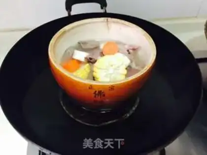 Make Corn carrot and pork heart step 4