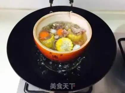 Make Corn carrot and pork heart step 5