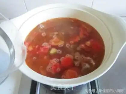 Make Tomato corn beef soup step 5