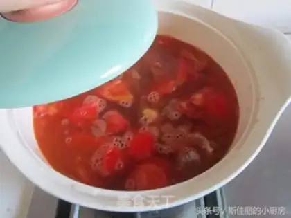 Make Tomato corn beef soup step 6