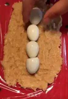 Make Chicken egg sausage step 7