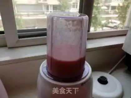 Make Peaches, watermelon, smoothie step 3