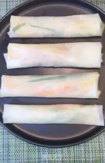 Make Family Spring Roll step 8