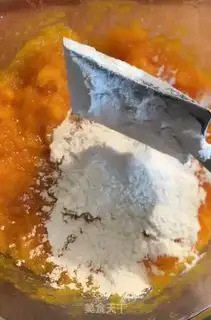 Make Pumpkin sesame rice cake step 3