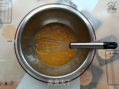 Make Sesame peaches step 2