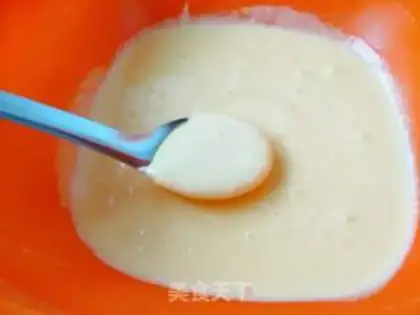 Make A rice eggcake step 2