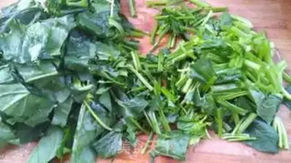 Make A spinach powder step 1