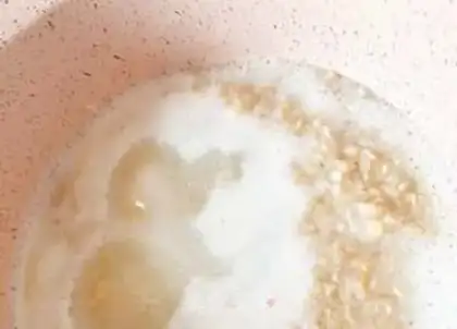 Make Milky pumpkin oatmeal step 1
