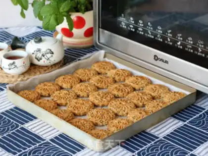 Make Sesame peaches step 10