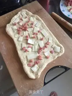 Make Ham cheese bread step 4