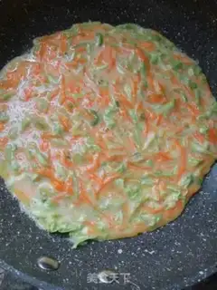 Make Vegetable eggcake step 4