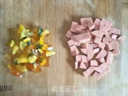 Make Double chicken cake step 1