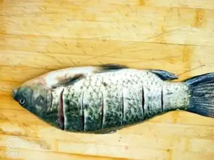 Make Red-burned mackerel step 1