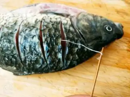 Make Red-burned mackerel step 2