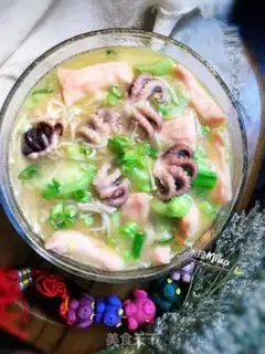 Make Plum octopus step 7