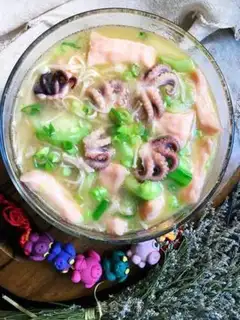 Make Plum octopus step 8