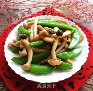 Make Pelican mushrooms, sweet beans step 6