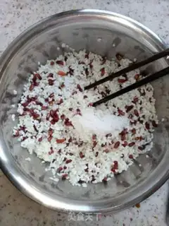 Make Red bean rice step 2