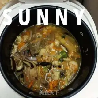 Make Chicken wing rice step 2