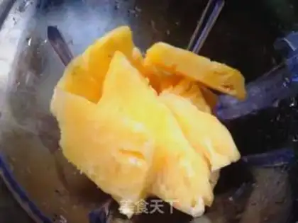 Make Red bean pineapple ice step 1