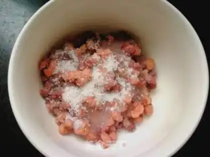 Make Red bean pineapple ice step 4