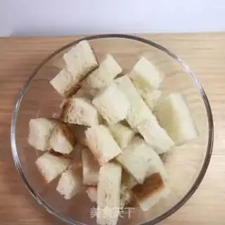 Make Egg toast pudding step 1