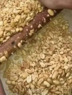 Make Peanut sugar step 1