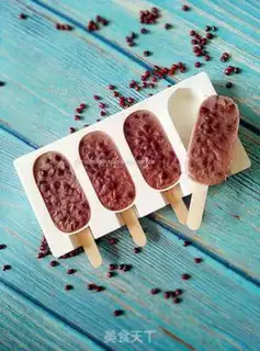 Make Red Bean Popsicle step 11
