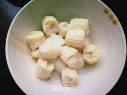 Make Banana rice cake step 2