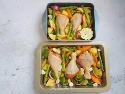 Make The chicken leg of the time step 6