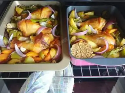 Make The chicken leg of the time step 9