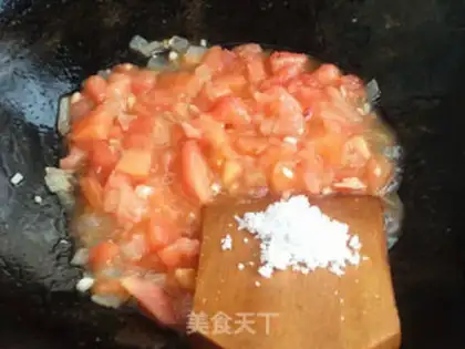 Make Pizza sauce noodles step 5
