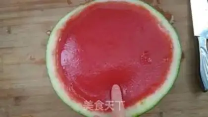 Make Watermelon freeze step 6