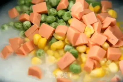 Make Vegetable rice congee step 3