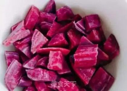 Make Purple potato silver congee step 0