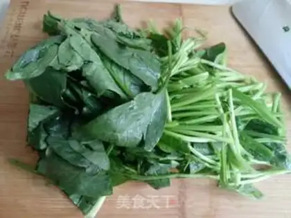 Make Soy sauce spinach step 0